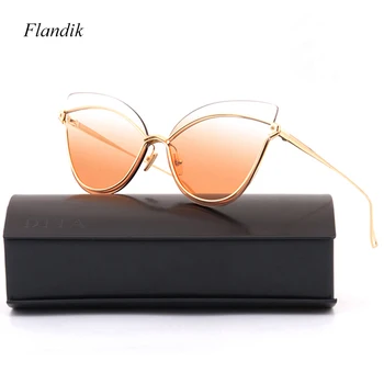 Vintage Cat Eye Rimless Sunglasses Women Luxury Brand Metal Frame 2019 Polized Outdoor Traveling Anti-UV 400 For Small Face 
Vintage Cat Eye Rimless Sunglasses Women Luxury Brand Metal Frame 2019 Polized Outdoor Traveling Anti-UV 400 For Small Face