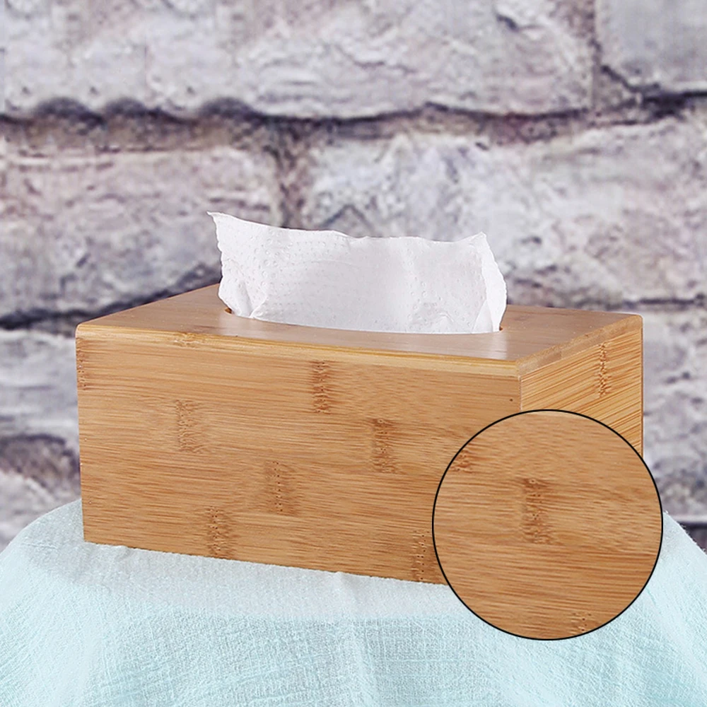 Bamboo box can be used for paper handkerchiefs, as paper towel dispenser with removable bottom as a cosmetic
Bamboo box can be used for paper handkerchiefs, as paper towel dispenser with removable bottom as a cosmetic