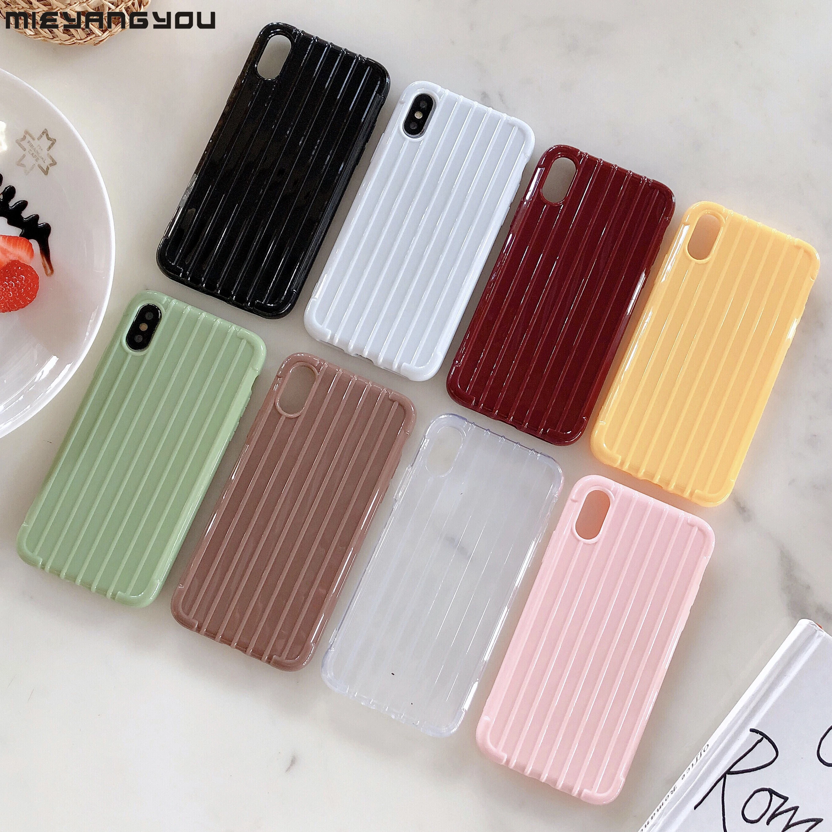 Candy Color Case for iPhone 7 8 X XS 6s Plus Cute Luggage Slip Soft Silicone Phone Cases For iPhone On XS Max XR 11 Pro Max Capa
Candy Color Case for iPhone 7 8 X XS 6s Plus Cute Luggage Slip Soft Silicone Phone Cases For iPhone On XS Max XR 11 Pro Max Capa