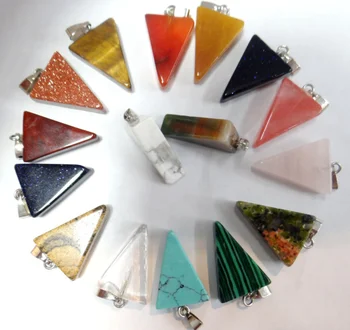 natural stone Opal Quartz crystal aventurine Turquoises mixed triangle charms pendants for DIY Jewelry making necklace50pc F7
natural stone Opal Quartz crystal aventurine Turquoises mixed triangle charms pendants for DIY Jewelry making necklace50pc F7