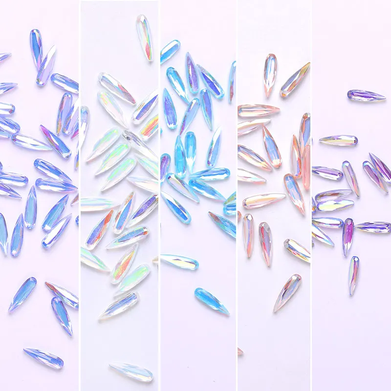 10 pieces AB nail crystal Rhinestone gems long water drop charms 3D stones Rhinestone Nail Art decorations manicure accessories
10 pieces AB nail crystal Rhinestone gems long water drop charms 3D stones Rhinestone Nail Art decorations manicure accessories