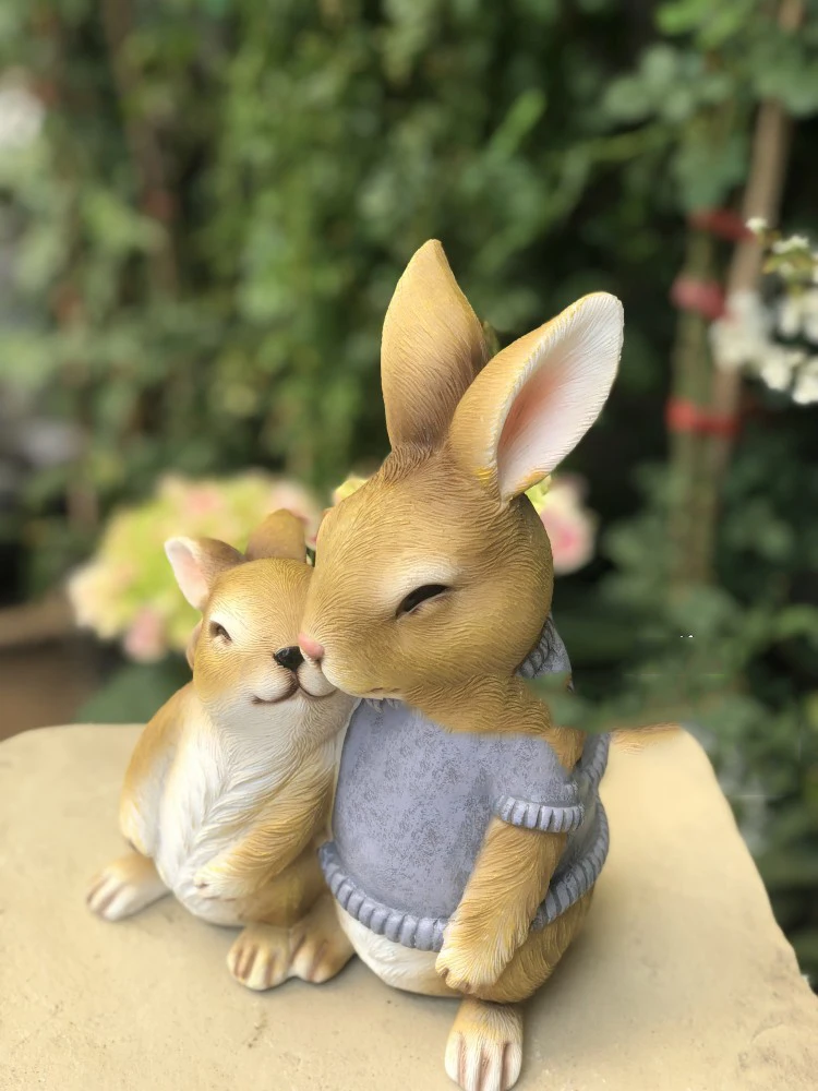Outdoor Garden Decoration Resin Cute Bunny Figurines Crafts Home Simulation Animal Statue Ornaments Courtyard Villa Furnishings
Outdoor Garden Decoration Resin Cute Bunny Figurines Crafts Home Simulation Animal Statue Ornaments Courtyard Villa Furnishings
