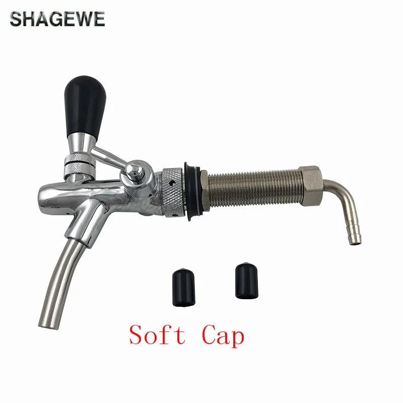 Adjustable Draft beer tap 100mm long shank Home brewing kegging Homebrew Kegerator Draft Beer Faucet + 2pcs Black Faucet Cap
Adjustable Draft beer tap 100mm long shank Home brewing kegging Homebrew Kegerator Draft Beer Faucet + 2pcs Black Faucet Cap