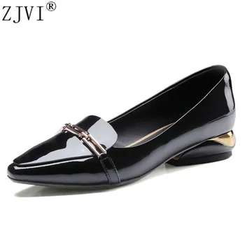 ZJVI woman 2.5cm mid heels pumps 2019 women patent genuine leather summer autumn ladies womens fashion black causal work shoes
ZJVI woman 2.5cm mid heels pumps 2019 women patent genuine leather summer autumn ladies womens fashion black causal work shoes