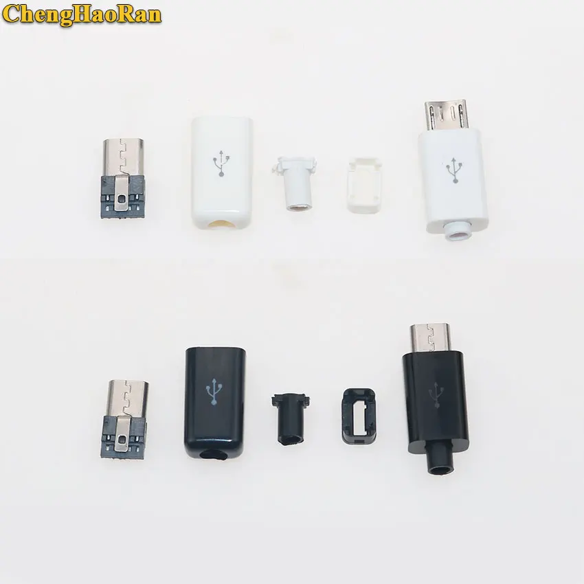 ChengHaoRan 10 pcs USB Male 5 Pin DIY Micro USB Connector Plastic Shell Jack Tail Sockect Mini Plug Terminals White Black
ChengHaoRan 10 pcs USB Male 5 Pin DIY Micro USB Connector Plastic Shell Jack Tail Sockect Mini Plug Terminals White Black