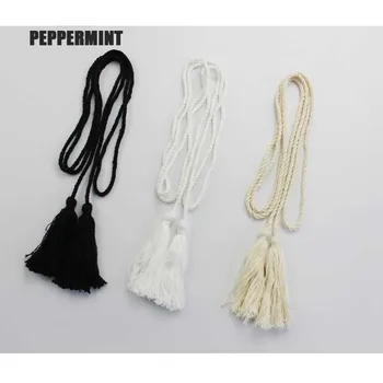 1 pcs Cotton Tassel Rope Tieback Decorative rope waist Tassel chic Sewing Accessory 135cm long Craft rope
1 pcs Cotton Tassel Rope Tieback Decorative rope waist Tassel chic Sewing Accessory 135cm long Craft rope