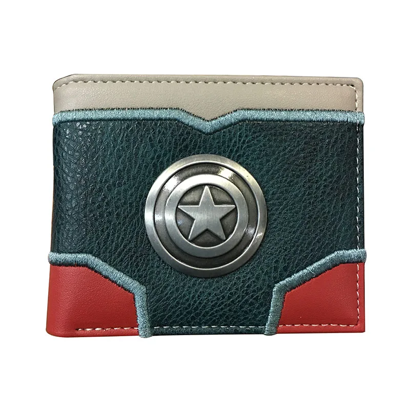 New Design Captain America Wallet PU Leather Men Purse Dollar Price Short Wallets
New Design Captain America Wallet PU Leather Men Purse Dollar Price Short Wallets