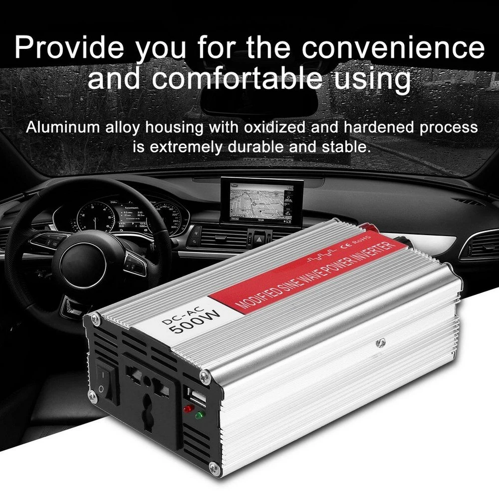 1000W Car Inverter DC 12V to AC 220V Inverter 50Hz Modified Sine Wave Power Charger Vehicle Power Auto Inverter Peak Power 2000w
1000W Car Inverter DC 12V to AC 220V Inverter 50Hz Modified Sine Wave Power Charger Vehicle Power Auto Inverter Peak Power 2000w