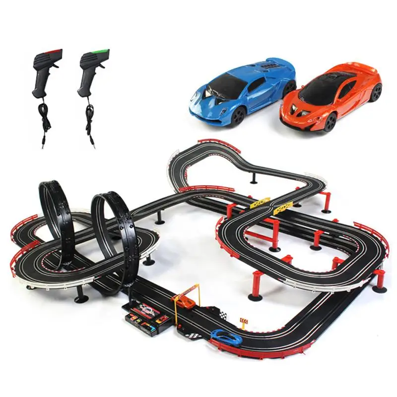 Night Light High Speed Electric Track Racing Car Toys Engine Control with Random Pattern Cars Boys Gift EU Plug (Black)
Night Light High Speed Electric Track Racing Car Toys Engine Control with Random Pattern Cars Boys Gift EU Plug (Black)
