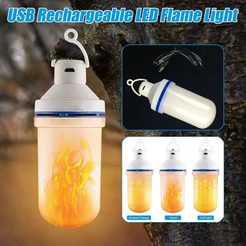 USB Rechargeable LED Flame Lamp Fires Effect Flame Bulb 7W Three Modes Flickering Emulation Home Garden Decor Lights LED Lamp
USB Rechargeable LED Flame Lamp Fires Effect Flame Bulb 7W Three Modes Flickering Emulation Home Garden Decor Lights LED Lamp