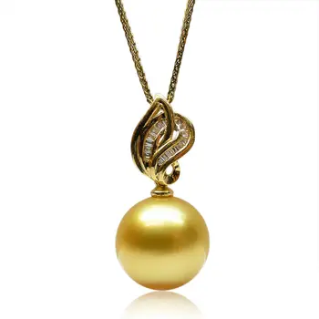 Free Shipping AAA 12mm Round Genuine South Sea Golden Pearl Diamond Pendant 18K Yellow Gold
Free Shipping AAA 12mm Round Genuine South Sea Golden Pearl Diamond Pendant 18K Yellow Gold