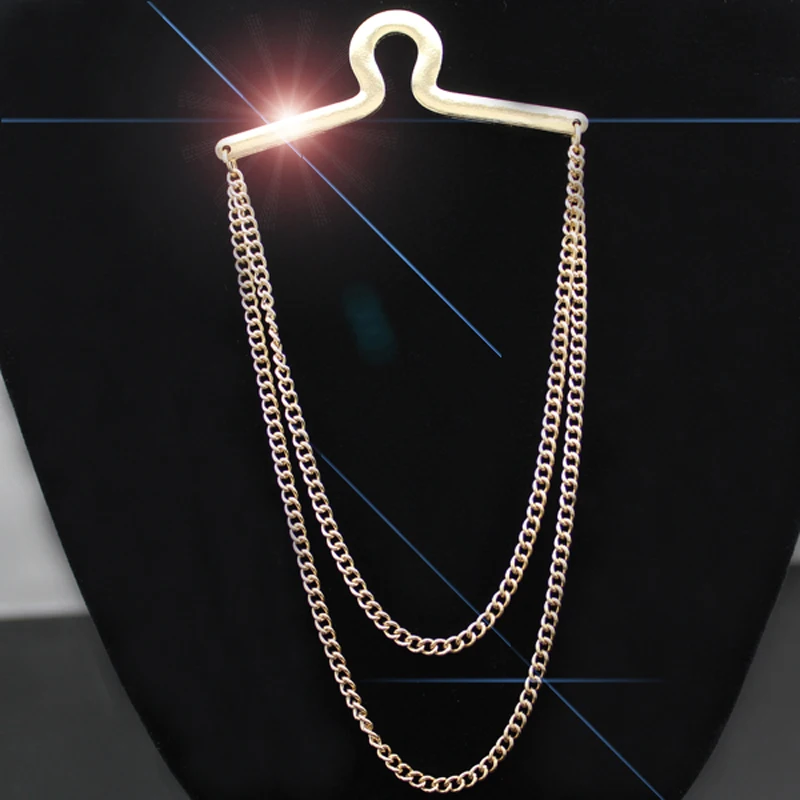 Trendy Gold Silver Double Loop Link Tie Chain Clip Button Hole Men Jewelry Costume To Line Dance Rodeo Jewelry
Trendy Gold Silver Double Loop Link Tie Chain Clip Button Hole Men Jewelry Costume To Line Dance Rodeo Jewelry