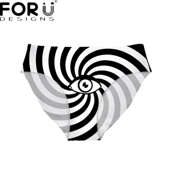 FORUDESIGNS White Black Paisey Striped Eye Print Women Panties Funny Traceless Underwear Fitness Female Sexy Seamless Brief 1PCS
FORUDESIGNS White Black Paisey Striped Eye Print Women Panties Funny Traceless Underwear Fitness Female Sexy Seamless Brief 1PCS
