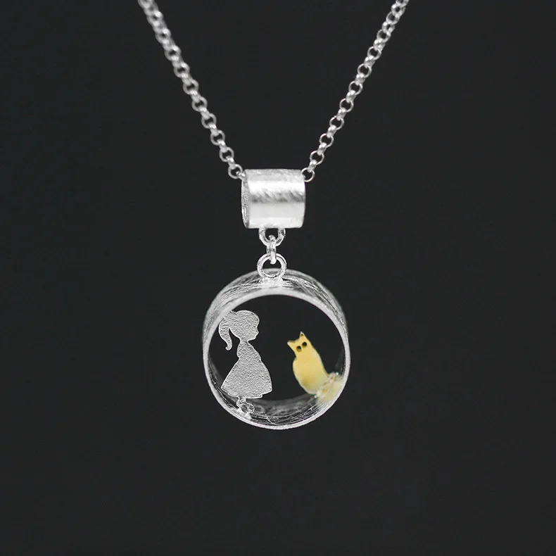 INATURE 925 Sterling Silver Meeting Love with Cat Pendant Necklace For Women Jewelry Gift
INATURE 925 Sterling Silver Meeting Love with Cat Pendant Necklace For Women Jewelry Gift