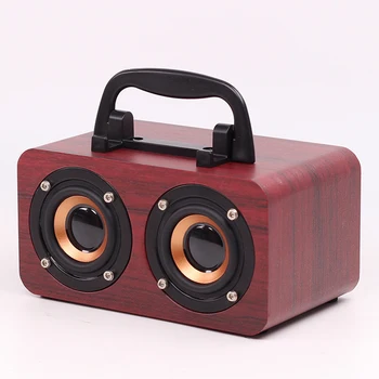 FT-4002 Wooden Bluetooth Speaker Retro Subwoofer Portable Mini Wireless Speaker Support TF Card USB Stick FM Radio
FT-4002 Wooden Bluetooth Speaker Retro Subwoofer Portable Mini Wireless Speaker Support TF Card USB Stick FM Radio