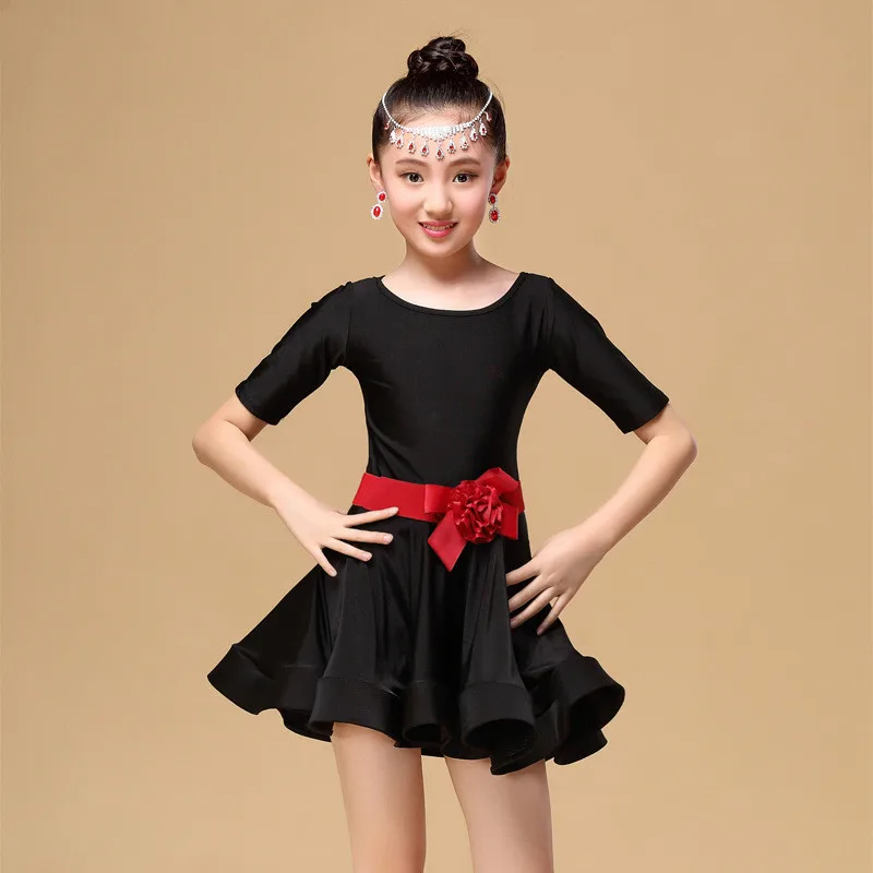 Фото Students Children Kid Latin Dancewear Competition Dancing Clothing Girl Dance Costume Child Ballet Dress | Тематическая одежда и