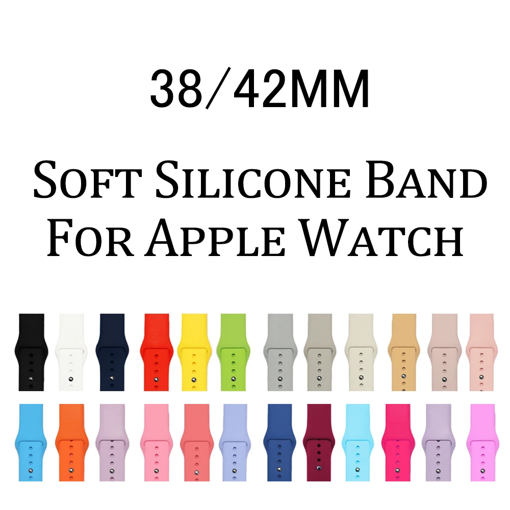 Sports silicone Band For Apple watch Series 3 / 2 / 1 Replace Bracelet Strap watchband Watchstrap for apple watch 42mm 38mm
Sports silicone Band For Apple watch Series 3 / 2 / 1 Replace Bracelet Strap watchband Watchstrap for apple watch 42mm 38mm
