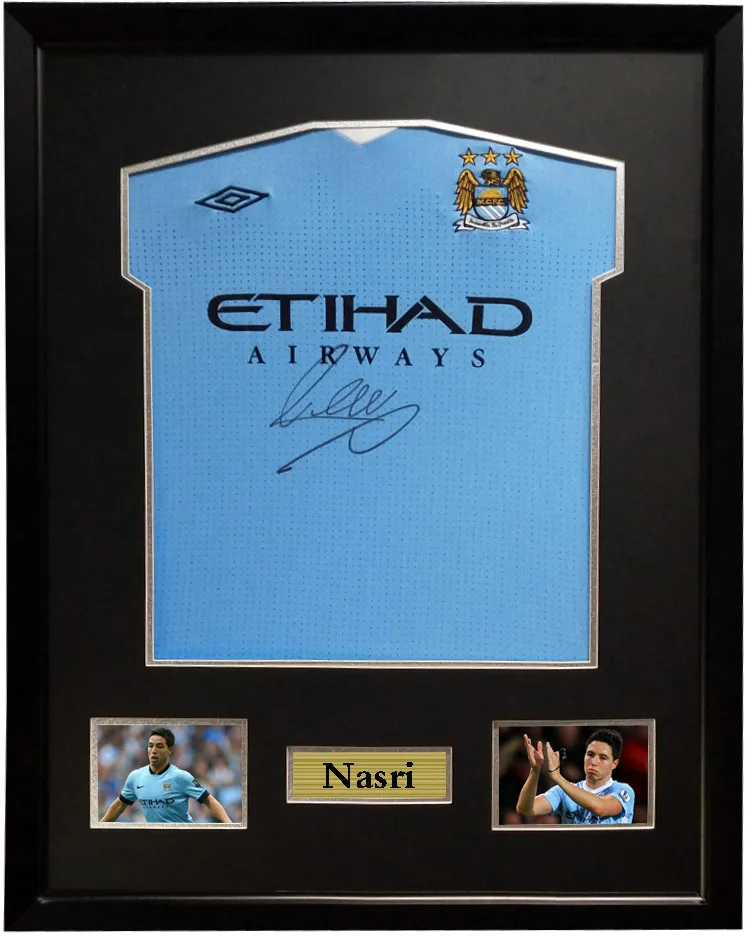 Samir Nasri signed autographed soccer shirt jersey come with Sa coa framed Manchester City
Samir Nasri signed autographed soccer shirt jersey come with Sa coa framed Manchester City