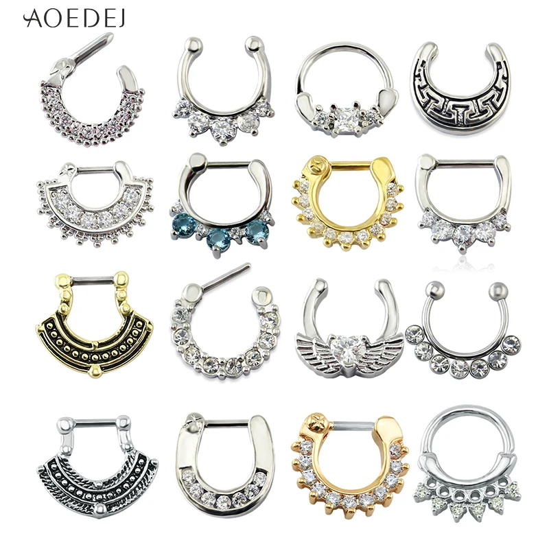 AOEDEJ 16G Nose Septum Rings Crystal Real Nose Ring Round Shape Nose Septum Clicker Piercing Body Jewelry Tragus Piercing Nariz
AOEDEJ 16G Nose Septum Rings Crystal Real Nose Ring Round Shape Nose Septum Clicker Piercing Body Jewelry Tragus Piercing Nariz