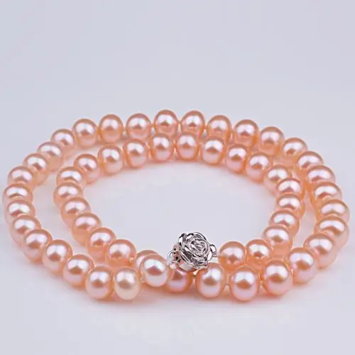 Hot sale new Style >>>>> Natural AAA+ 8-9mm Pink Akoya Pearl necklace 17" Long
Hot sale new Style >>>>> Natural AAA+ 8-9mm Pink Akoya Pearl necklace 17" Long