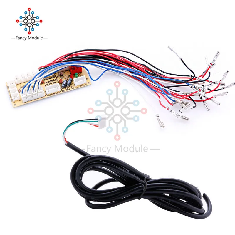 Zero Delay Arcade USB Encoder PC to Joystick and Button For MAME Fight Stick Control + cable
Zero Delay Arcade USB Encoder PC to Joystick and Button For MAME Fight Stick Control + cable