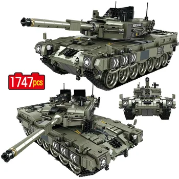 Military Leopard 2 Main Battle Tank Model Building Blocks WW2 Army Soldier 1747 Pcs Bicks Toys For Kid Boys
Military Leopard 2 Main Battle Tank Model Building Blocks WW2 Army Soldier 1747 Pcs Bicks Toys For Kid Boys