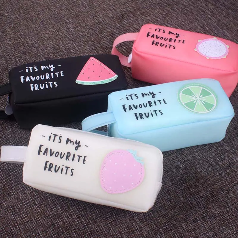 Big Kawaii Pencil Cases Cartoon Fruit Pencilcase Stationery Bags Silicone Pen Case Black Pencil Box Cute Office School Supplies
Big Kawaii Pencil Cases Cartoon Fruit Pencilcase Stationery Bags Silicone Pen Case Black Pencil Box Cute Office School Supplies