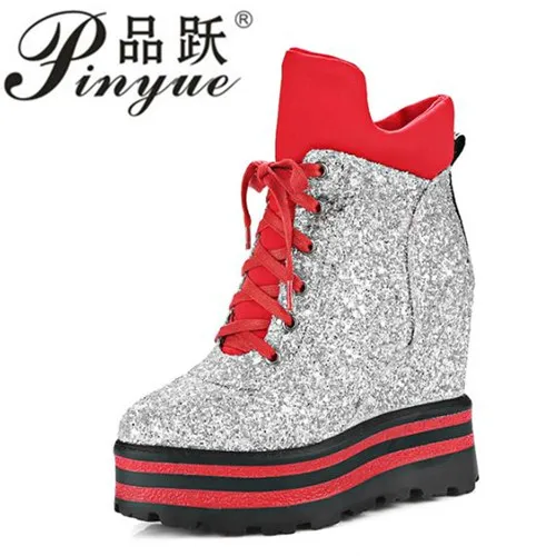Women Ankle Boots Platform Wedge High Heels Warm Winter Boots Zip Female Autumn Boots Lady Shoes 2018 Chaussure Femme
Women Ankle Boots Platform Wedge High Heels Warm Winter Boots Zip Female Autumn Boots Lady Shoes 2018 Chaussure Femme