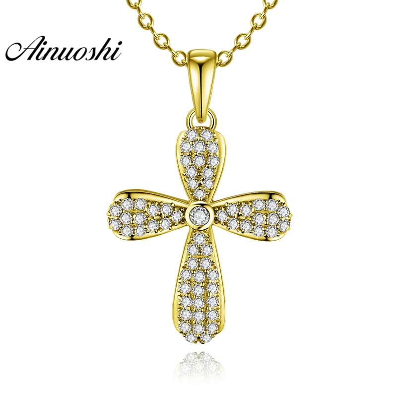 AINUOSHI 10K Solid Yellow Gold Pendant Trendy Cross Pendant SONA Simulated Diamond Women Men Gold Jewelry 2.9g Separate Pendant
AINUOSHI 10K Solid Yellow Gold Pendant Trendy Cross Pendant SONA Simulated Diamond Women Men Gold Jewelry 2.9g Separate Pendant