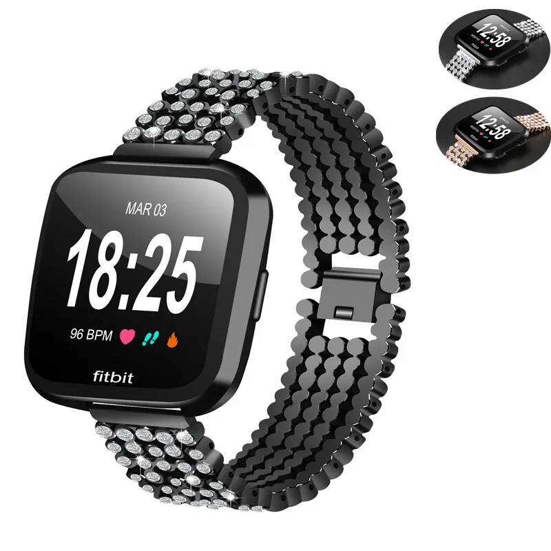 Rhinestone Diamond Watchbands For Fitbit Versa Bands Jewelry Bracelet Watch Strap For Fitbit Versa Straps Wristband Women
Rhinestone Diamond Watchbands For Fitbit Versa Bands Jewelry Bracelet Watch Strap For Fitbit Versa Straps Wristband Women
