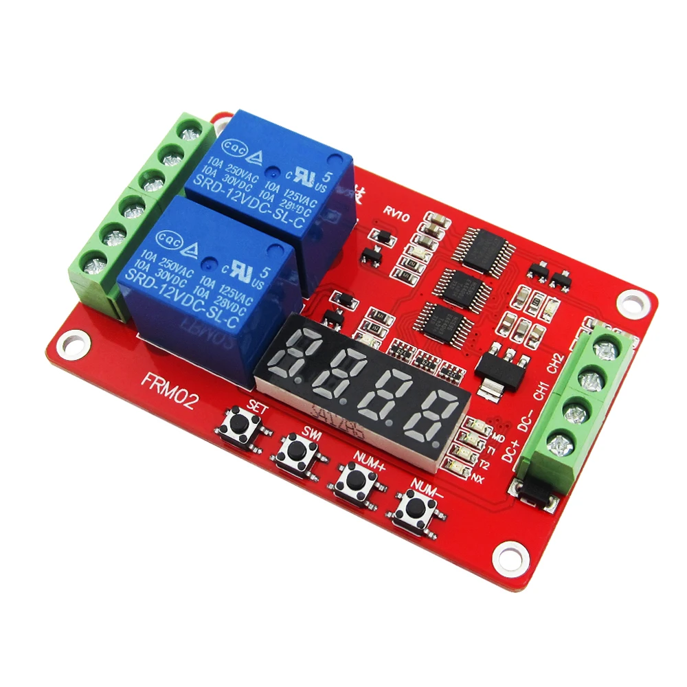 1PCS Lcd module FRM02 2 channel Multifunctional Relay Module / Loopself-locking / 5V,12 V 24V
1PCS Lcd module FRM02 2 channel Multifunctional Relay Module / Loopself-locking / 5V,12 V 24V