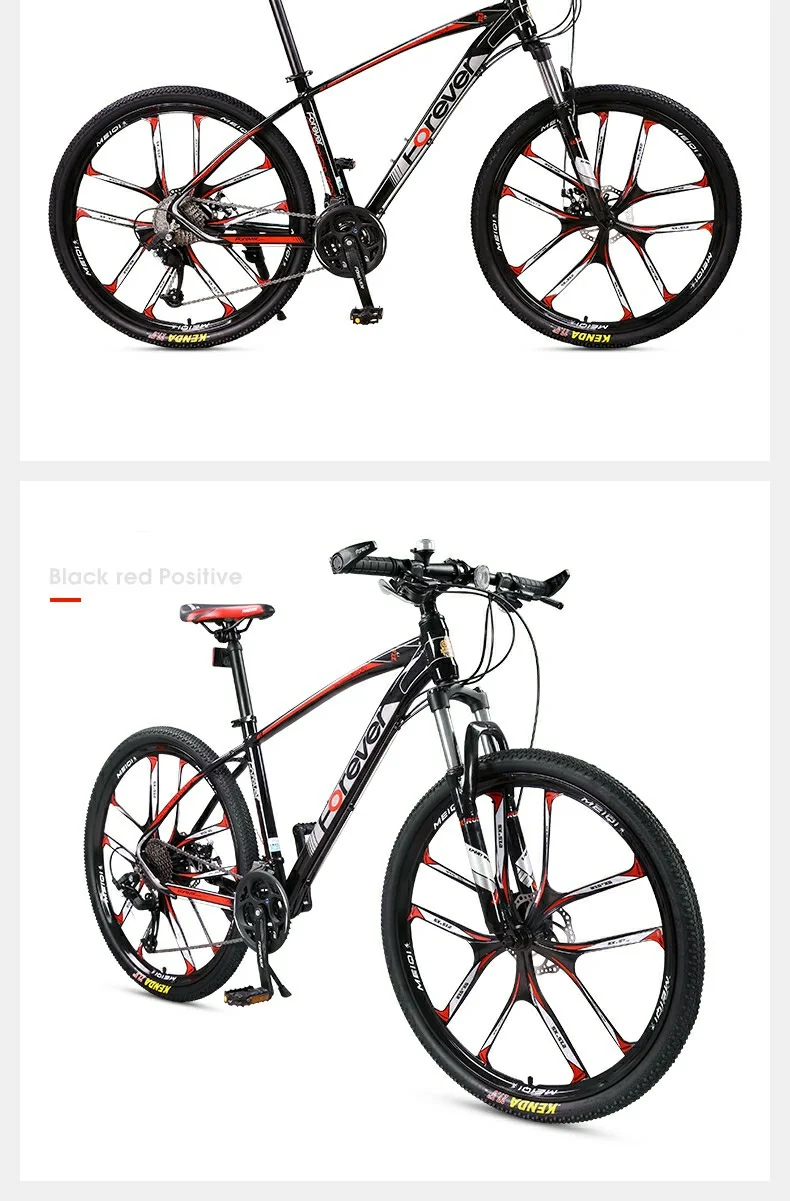 Excellent Mountain Bike 30 Speed Variable Speed 27.5 inch Male and Female Racing Cross-country Wheel Aluminum Alloy for Adults 8