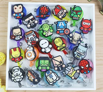 20pcs Avengers superheros Retractable Badge Reel High quality silicone Student Nurse ID Name Card Badge Holder Office Supplies
20pcs Avengers superheros Retractable Badge Reel High quality silicone Student Nurse ID Name Card Badge Holder Office Supplies