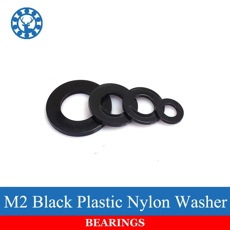 100Pcs/lot DIN125 M2 Black Plastic Nylon Washer Plated Flat Spacer Washer Seals Gasket Ring Free Shipping ISO7089
100Pcs/lot DIN125 M2 Black Plastic Nylon Washer Plated Flat Spacer Washer Seals Gasket Ring Free Shipping ISO7089