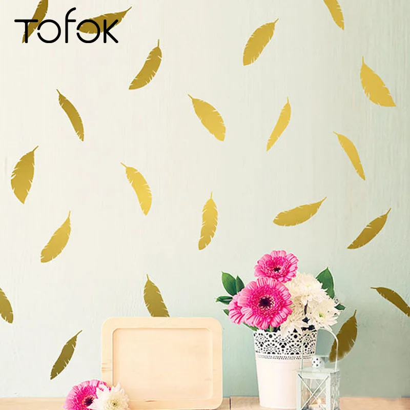 Tofok 12PCS Feather Wall Decals Home Decor Hot Sale DIY Creative Vinyl Child Bedroom Art Mural Nursery Wallpaper Wall Stickers
Tofok 12PCS Feather Wall Decals Home Decor Hot Sale DIY Creative Vinyl Child Bedroom Art Mural Nursery Wallpaper Wall Stickers