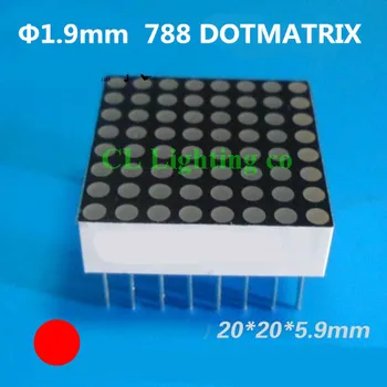 8x8 8*8 Mini Dot Matrix LED Display 16-pin 20mmx20mm 1.9mm Red Common Cathode Digital Tube DIY Electronic Kit
8x8 8*8 Mini Dot Matrix LED Display 16-pin 20mmx20mm 1.9mm Red Common Cathode Digital Tube DIY Electronic Kit