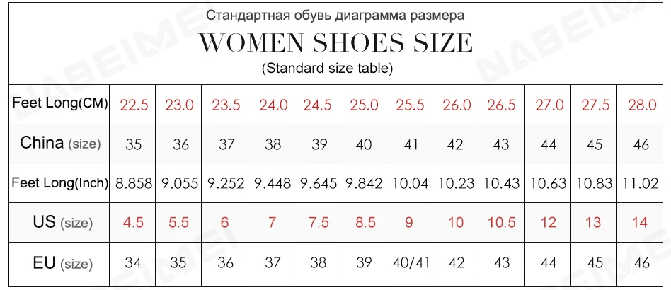 russian women's shoe size to us
