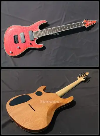 Starshine 7 Strings Guitar YL-7ER Quilted Maple Celluloid Binding Strings Thru Body Electric Guitar Red
Starshine 7 Strings Guitar YL-7ER Quilted Maple Celluloid Binding Strings Thru Body Electric Guitar Red