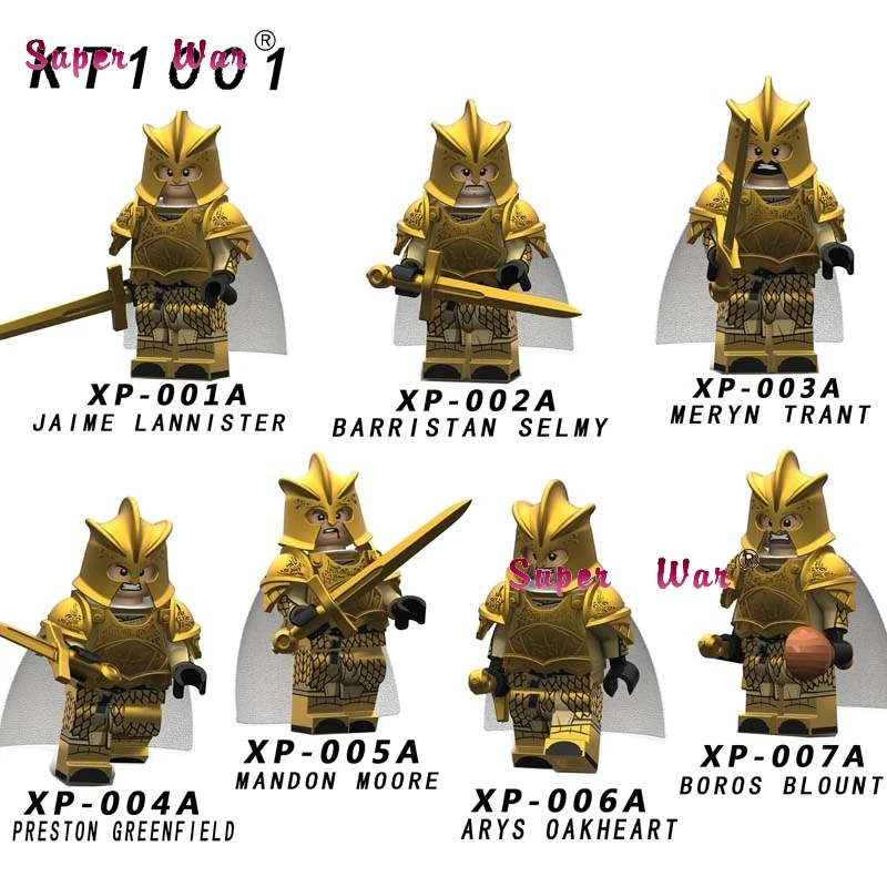Single Medieval Knight Game of Thrones Ice and Fire Series Jaime Lannister Barristan Selmy Meryn building blocks toys
Single Medieval Knight Game of Thrones Ice and Fire Series Jaime Lannister Barristan Selmy Meryn building blocks toys
