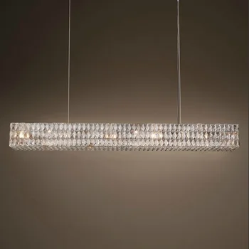 Luxury Crystal Restaurant Linear Large Chandelier Retro Rectangle Lights Fixture for European Living Room Hall Lamp 110V-240V
Luxury Crystal Restaurant Linear Large Chandelier Retro Rectangle Lights Fixture for European Living Room Hall Lamp 110V-240V