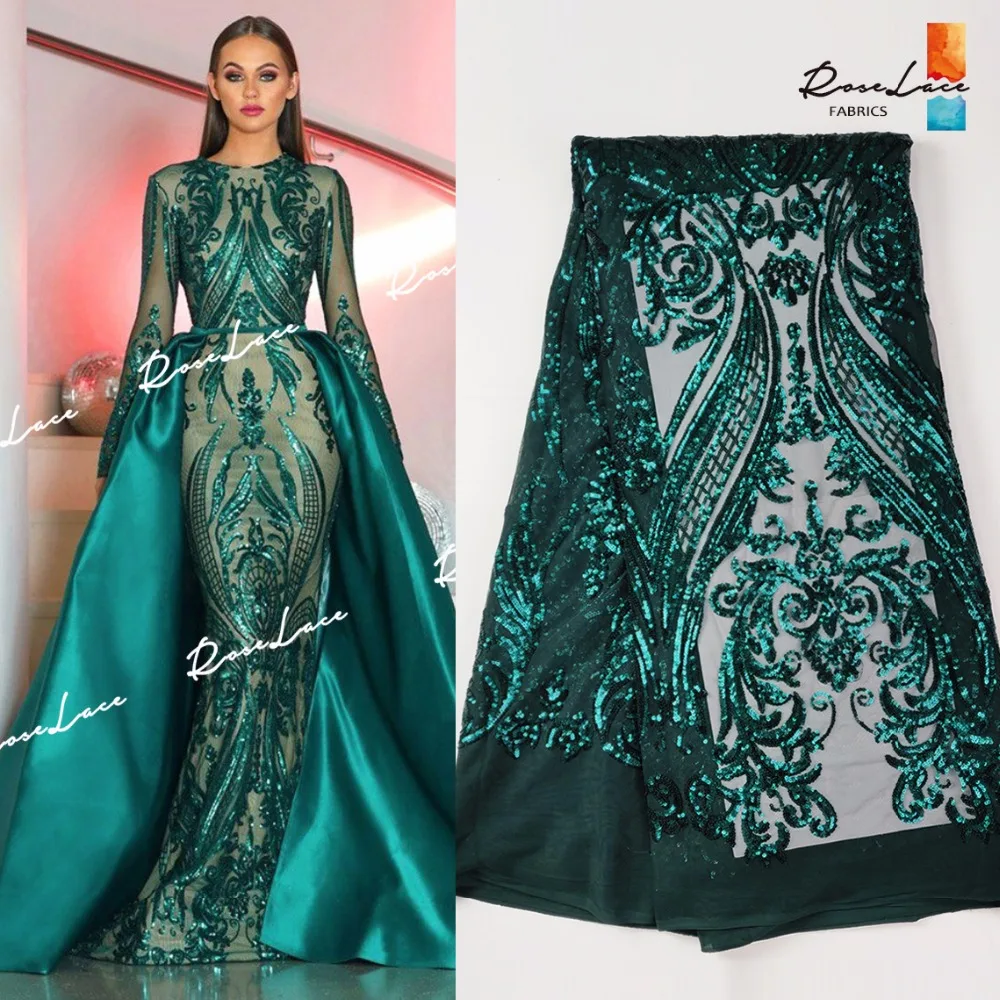 Christmas Green Color Sequined Embroidered Net Lace Fabrics Classical Design For Indian Women Evening Party Dresses Sequins Lace
Christmas Green Color Sequined Embroidered Net Lace Fabrics Classical Design For Indian Women Evening Party Dresses Sequins Lace