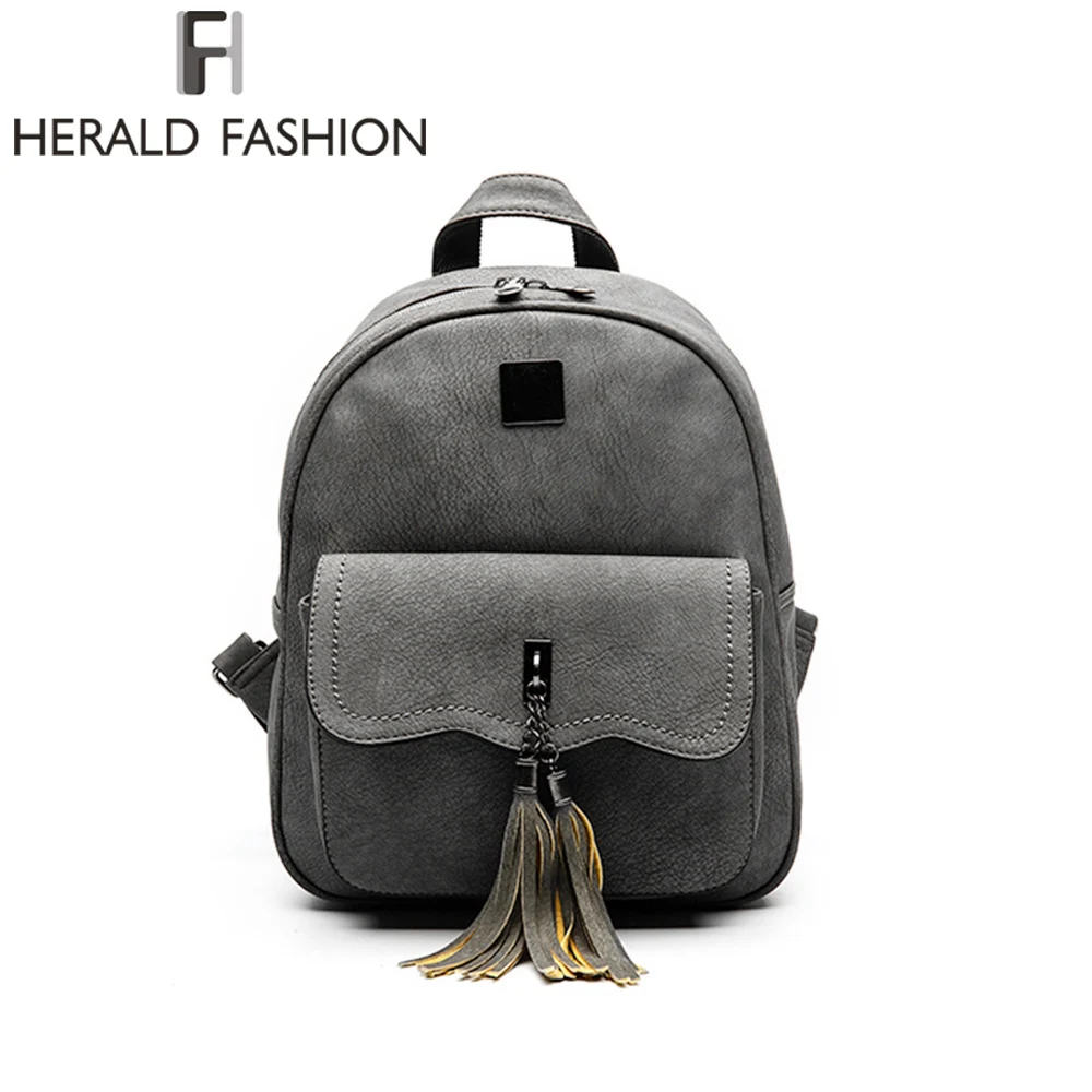 Herald Fashion Women Leather Backpacks With Tassel Causal School Bags For Teenage Girls Vintage Feminine Daily Backpack Mochila
Herald Fashion Women Leather Backpacks With Tassel Causal School Bags For Teenage Girls Vintage Feminine Daily Backpack Mochila