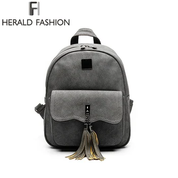 Herald Fashion Women Leather Backpacks With Tassel Causal School Bags For Teenage Girls Vintage Feminine Daily Backpack Mochila
Herald Fashion Women Leather Backpacks With Tassel Causal School Bags For Teenage Girls Vintage Feminine Daily Backpack Mochila