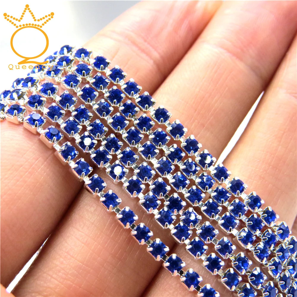 1 yards SS6 SS8 SS10 Blue Sewing Glass Rhinestones copper chain Silver base Dense Cup Chain Metal Trim Strass Applique Band
1 yards SS6 SS8 SS10 Blue Sewing Glass Rhinestones copper chain Silver base Dense Cup Chain Metal Trim Strass Applique Band