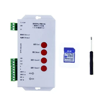 RGB LED Controller T1000S SD Card Pixels Controller For WS2801 WS2811 WS2812B LPD6803 LED 2048 Pixels DC5~24V
RGB LED Controller T1000S SD Card Pixels Controller For WS2801 WS2811 WS2812B LPD6803 LED 2048 Pixels DC5~24V