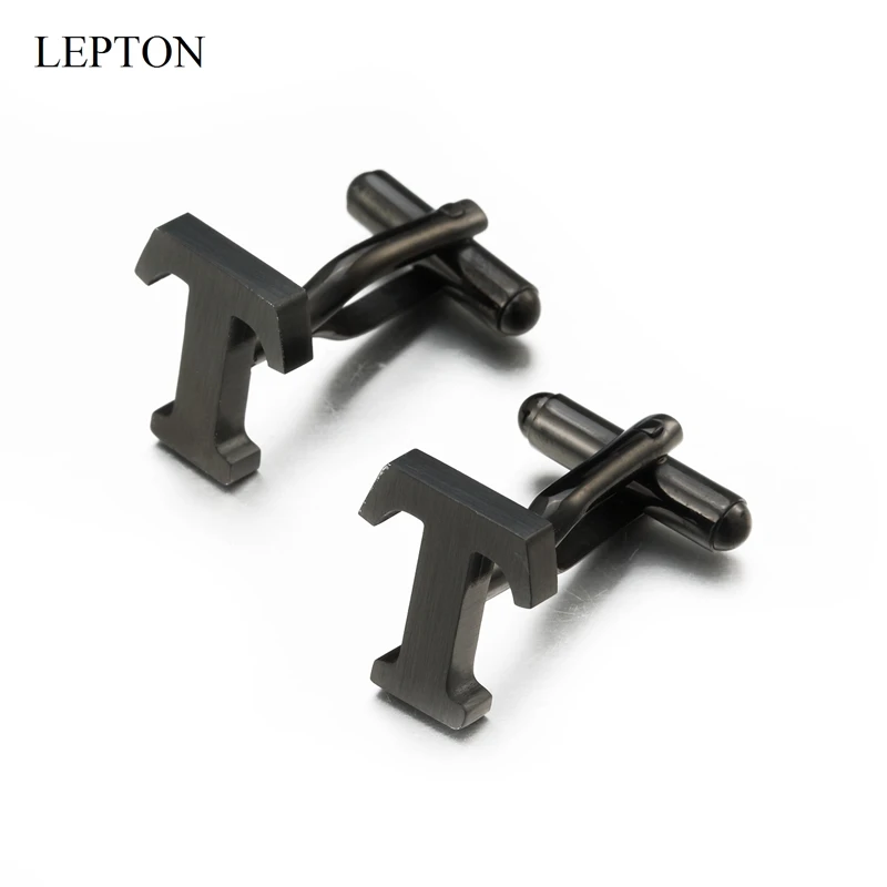 Lepton Stainless steel Letters T Cufflinks for Mens Black & Silver Color Letters T of alphabet Cuff links Men Shirt Cuffs Button
Lepton Stainless steel Letters T Cufflinks for Mens Black & Silver Color Letters T of alphabet Cuff links Men Shirt Cuffs Button