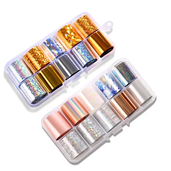 Nail Foil Set Transparent AB Color 2.5*100cm Nail Art Transfer Sticker Manicure DIY Nail Adhesive Decals
Nail Foil Set Transparent AB Color 2.5*100cm Nail Art Transfer Sticker Manicure DIY Nail Adhesive Decals