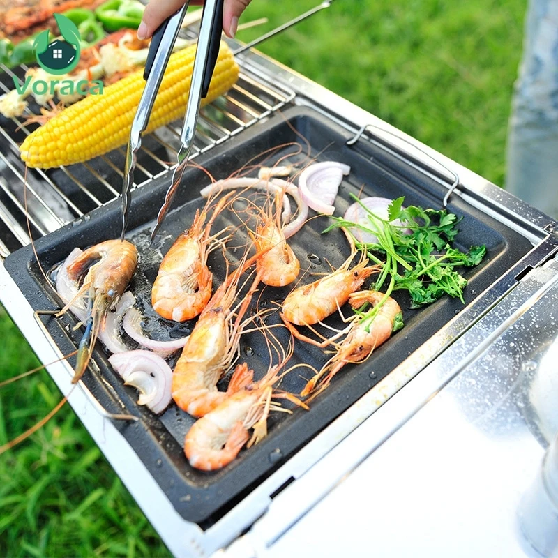 Multi-function Black Non-stick Pan Griddle Plate Grill Pan Durable BBQ Frying Pans Kitchen Outdoor Barbecue Picnic Cooking Tools
Multi-function Black Non-stick Pan Griddle Plate Grill Pan Durable BBQ Frying Pans Kitchen Outdoor Barbecue Picnic Cooking Tools