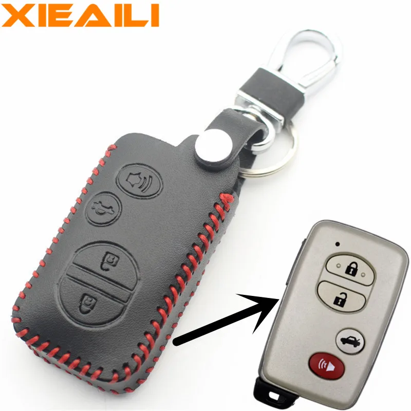 XIEAILI Genuine Leather Remote Control 4Button Smart Key Case Cover For Toyota Highlander/Avalon/Camry/Sequoia/RAV4 S96
XIEAILI Genuine Leather Remote Control 4Button Smart Key Case Cover For Toyota Highlander/Avalon/Camry/Sequoia/RAV4 S96