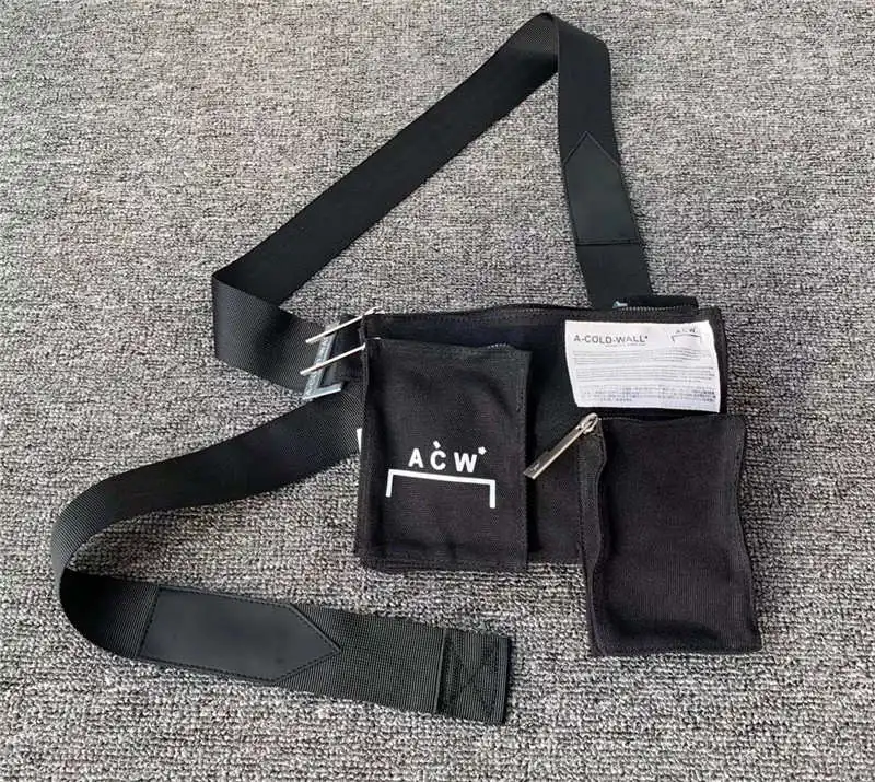 Hip Hop A-COLD-WALL ACW Bag Black Red Function Multi-pocket Canvas Bag Adjustable Diagonal A-COLD-WALL Cross-body Shoulder Bag
Hip Hop A-COLD-WALL ACW Bag Black Red Function Multi-pocket Canvas Bag Adjustable Diagonal A-COLD-WALL Cross-body Shoulder Bag